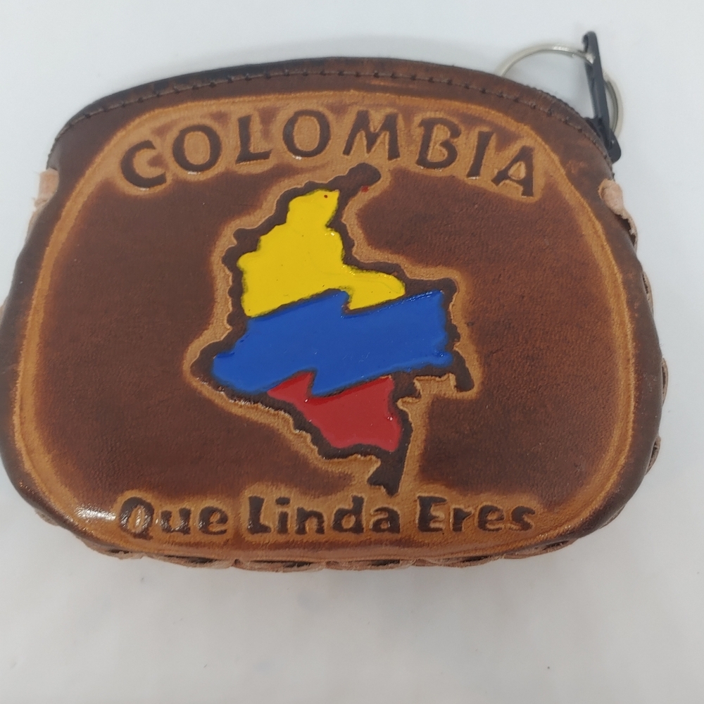 Leather Colombia Change Purse